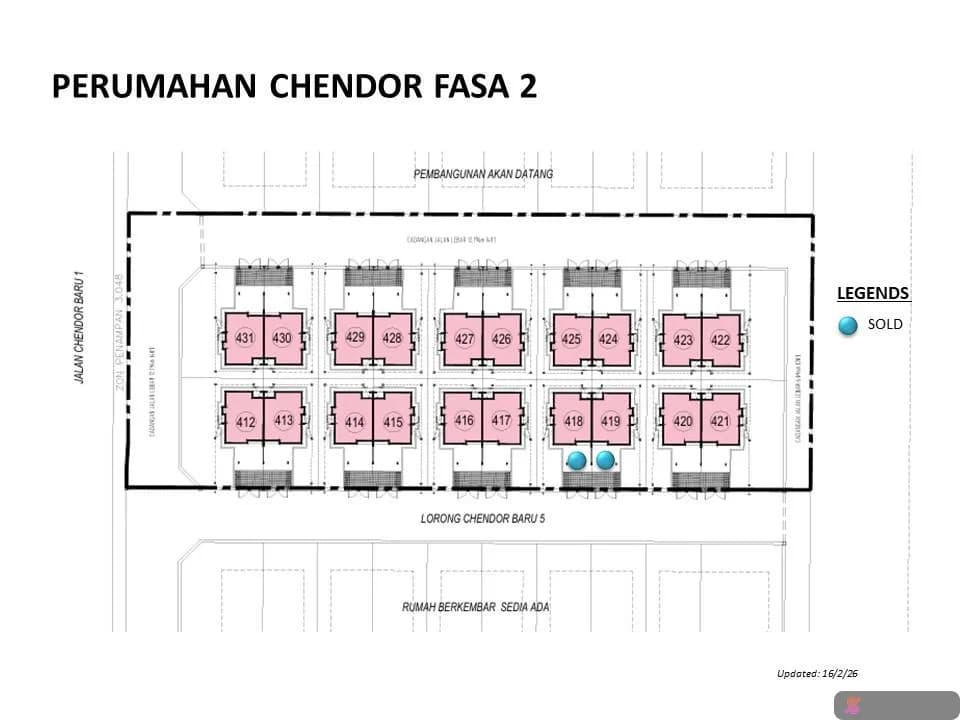 SEMI-D BERKEMBAR SETINGKAT | CHENDOR - 1